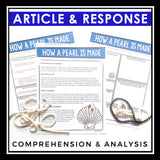 NONFICTION ARTICLE AND ACTIVITIES INFORMATIONAL TEXT: HOW A PEARL IS MADE