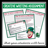 ST. PATRICK'S DAY INSTRUCTIONAL WRITING: LEPRECHAUN