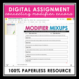 MISPLACED OR DANGLING MODIFIERS DIGITAL PRESENTATION AND ASSIGNMENTS
