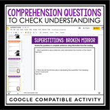 HALLOWEEN READING COMPREHENSION DIGITAL PAPERLESS GOOGLE