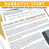 HOMOPHONES THERE, THEIR, THEY’RE GRAMMAR ACTIVITY INTERACTIVE ESCAPE CHALLENGE