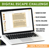 Commas in a Series Digital Grammar Activity Escape Room, Presentation, & Quiz