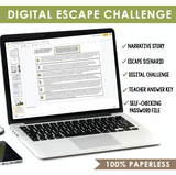 Coordinating Conjunctions Escape Room Digital Activity, Google Slides, and Quiz
