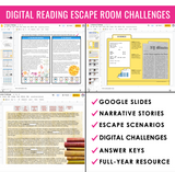 DIGITAL READING ESCAPE CHALLENGE FULL YEAR PROGRAM