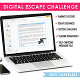 DESCRIPTIVE TEXT STRUCTURE DIGITAL ACTIVITY READING ESCAPE CHALLENGE