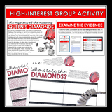 CLOSE READING INFERENCE MYSTERY: WHO STOLE THE QUEEN'S DIAMONDS?