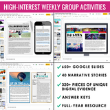 Reading Mysteries Program - Full Year Close Reading ELA Activities - Digital