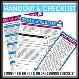 Email Etiquette - How to Write an Email Lesson, Activities, and Assignments