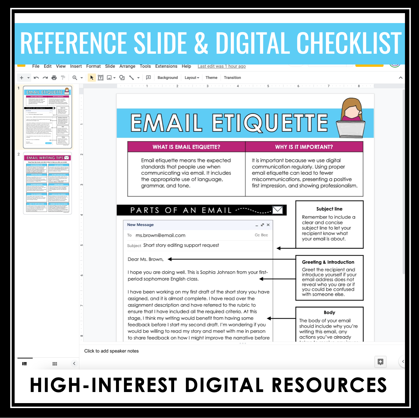Email Etiquette How to Write an Email Lesson, Activities, Assignments ...