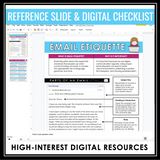 Email Etiquette How to Write an Email Lesson, Activities, Assignments - Digital