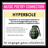 Figurative Language in Song Lyrics Music Presentation - Poetry Introduction