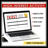 CLOSE READING DIGITAL INFERENCE MYSTERY: WHO'S BEEN EATING ALL THE FRIES AT THE FAST FOOD RESTAURANT?