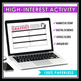 Close Reading Digital Mystery Text Evidence Inference Activity - School Graffiti