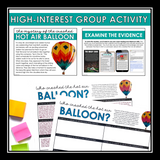 CLOSE READING INFERENCE MYSTERY: WHO CRASHED THE HOT AIR BALLOON?