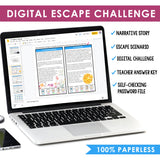 Imagery Introduction & Sensory Details Escape Room Reading Digital Activity
