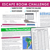 NONFICTION TEXT FEATURES ACTIVITY INTERACTIVE READING CHALLENGE ESCAPE