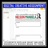 DIGITAL NONFICTION ARTICLE AND ACTIVITIES INFORMATIONAL TEXT: NELSON MANDELA