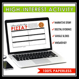 Close Reading Digital Mystery Inference Activity - Who Stole the Pizzas?