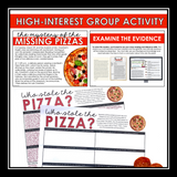 CLOSE READING INFERENCE MYSTERY: WHO TOOK ALL THE PIZZAS?