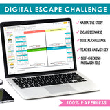 Poetry Figurative Language & Form Slides & Digital Escape Room Reading Activity