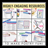 Poetry Unit - Poem Analysis and Writing Bundle - Presentations and Assignments