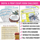 READING CHALLENGE PROGRAM ESCAPE CHALLENGES DIGITAL & PRINT BUNDLE