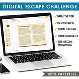 READING COMPREHENSION DIGITAL ACTIVITY READING ESCAPE CHALLENGE