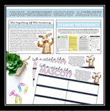 Close Reading Mystery Inference Activity - Who Stole the Bunny Mascot?