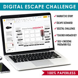 SEQUENCE TEXT STRUCTURE DIGITAL ACTIVITY READING ESCAPE CHALLENGE