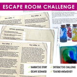 Setting of a Story Presentation & Story Element Escape Room Reading Activity