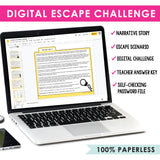Story Elements & Literary Devices Slides & Digital Escape Room Reading Activity