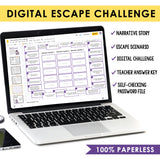 Summarizing a Text Presentation & Escape Room Digital Reading Challenge Activity