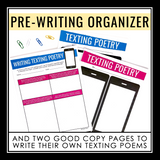 Poetry Writing Activity - Texting Poetry Presentation & Poem Writing Assignment