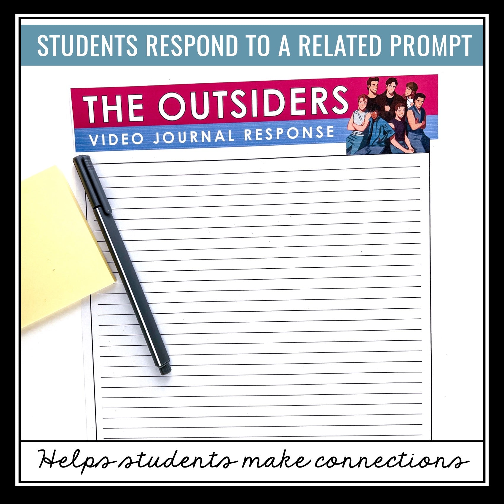 The Outsiders Writing Prompts - Video Clips and Journal Writing