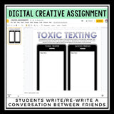 DIGITAL NONFICTION ARTICLE AND ACTIVITIES INFORMATIONAL TEXT: TOXIC FRIENDSHIPS