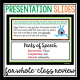 HALLOWEEN PARTS OF SPEECH TASK CARDS ACTIVITY