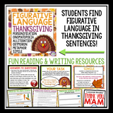 THANKSGIVING READING AND WRITING BUNDLE