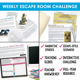 GRAMMAR CHALLENGE FULL YEAR PROGRAM  ESCAPE CHALLENGES  |  PRINT VERSION