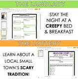 DIGITAL HALLOWEEN SHORT STORY UNIT: SCARY AND SURPRISING STORIES