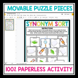 DIGITAL SYNONYM WORD CHOICE ACTIVITY PUZZLE