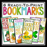 ST. PATRICK'S DAY WRITING PROMPTS, POSTER, & BOOKMARKS