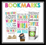 TEACHER QUOTE POSTERS & BOOKMARKS