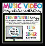 GROWTH MINDSET SONGS / MUSIC ASSIGNMENT