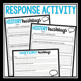 HISTORY QUOTE HASHTAG POSTERS & ASSIGNMENT