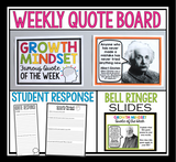 GROWTH MINDSET POSTERS & ASSIGNMENT: FAMOUS QUOTES