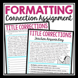 CAPITALIZING TITLES PRESENTATION & ASSIGNMENTS