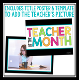 TEACHER OF THE MONTH: STAFF ROOM BULLETIN DISPLAY