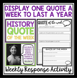HISTORY QUOTE POSTERS & ASSIGNMENT
