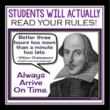 CLASS RULES POSTERS: FAMOUS QUOTES