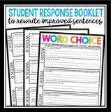 WORD CHOICE BELL RINGERS & TASK CARDS: IMPROVE VOCABULARY